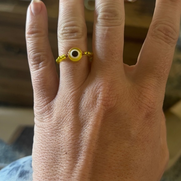 Evil Eye Colored Wired Rings, Eye of Protection - Picture 6 of 14